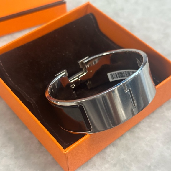 Hermes Clic Clac H bracelet silver/black - never worn - Picture 5 of 7